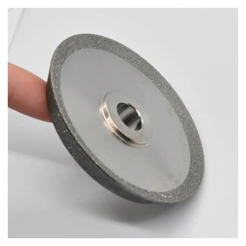 Heavy Duty MR-20G CBN Grinding Wheel For Resharpening Carbide Cutters And Cobalt Drills With 78mm Arbor, close-up view showing precision abrasive surface.