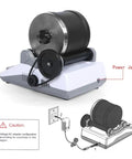Dope Rock Tumbler Kit Polisher For Kids And Adults Electric Stone Grinder showing power jack and electrical setup diagram