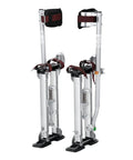 Adjustable Aluminum Drywall Stilts 18 To 30 Inch With Non Slip Grip For Sheetrock Painting Taping And Walking Silver