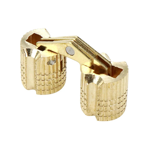 Durable Brass Concealed Barrel Hinges For Hidden Cabinets And Jewelry Boxes 8mm Diameter 180 Degree Opening Cylindrical Hinges