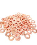 Sick Heat Resistant Flat Copper Washers 20pcs 7x15mm Common Rail Injector Seals Fuel Injection Repair Kit Universal Fit For Leaky Engines That Need A Quick Fix So You Drive Home Happy Without Overspending On Mechanic Bills In Town Right Now, copper washers pile