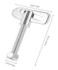 Rock-Solid Alloy Trailer Locking Pin With Long Screw For Secure Hitch Connector, heavy duty T-shaped fastener close-up.