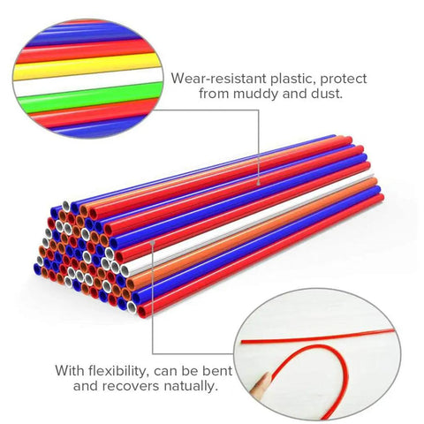 Set Of 144 Spoke Skins Spoke Covers For Bicycle Wheels Plastic Wraps In Colorful Assorted Colors 24cm 9.45 Inch Easy Install shown in detail
