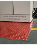 Heavy Duty Insulating Rubber Electrical Safety Mat Built Like A Tank For Real Deal High Voltage Protection And Slip Resistant Flooring That Keeps Every Tradesman Locked In All Day under equipment on industrial floor.