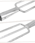 Close-up of All In One Prong Head Fishing Fork And Garden Tool For Spearfishing Weeding And Digging Heavy Duty Workhorse lightweight iron