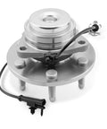 Front Wheel Bearing Hub Assembly With ABS 2WD Drop In Fit For 2007 Through 2014 Escalade ESV shown with wires and bolts