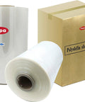 10 Inch POF Polyolefin Shrink Film Rolls 75 Gauge Heavy Duty Heat Seal Packaging Wrap For L Bar Machines 3500 Feet Centerfold with box.