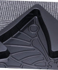 Close-up of the Butterfly Shaped Paving Mold for Garden Paths and Walkways, reusable black plastic concrete stepping stone mold