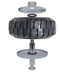 2 Pack 4 Inch Heavy Duty Rubber Replacement Caster Wheels With Precision Ball Bearings 360 Degree Swivel Universal Silent Plate