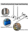 Heavy Duty Adjustable Leveling Feet For Industrial Machinery And Assembly Racks Thick Carbon Steel Frame With Threaded Spindles Quick Setup Base For Uneven Shop Floors Built Like A Tank with load-bearing applications.