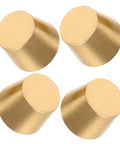Brass Furniture Stabilizer Legs Four Pack For Mini Cabinets And Desks 10mm Decorative Riser Feet showing solid brass finish