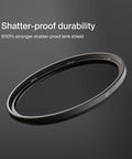 Shatter-proof 49mm UV Lens Filter with Ultra Slim Shield and 30 Layer Nano Coating for Ultra Clear Shots Cuts Haze and Scratches.