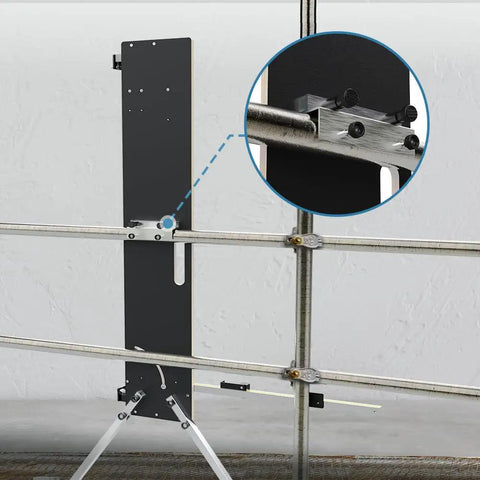 Pro Grade Hot Wire Foam Cutter Machine With 220W Air Cooled Power Heavy Duty Foam Cutting Tool side view scaffolding holder
