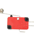 Industrial Grade SPDT Limit Switch Kit With Long Hinge Roller Lever side view for Arduino ESP32 ESP8266 Raspberry Pi Projects