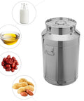 Built Tough Stainless Steel Food Storage Container With Airtight Silicone Seals And Secure Locking Clamps For Kitchen Pantry Organization And Keeping Rice Grains Fresh 12 Liter, with food items around.