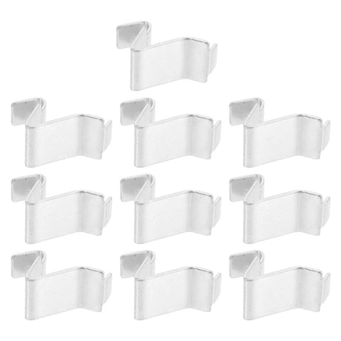 Heavy Duty 8Mm Metal Shelf Pegs Set Of 200 Iron Bookcase Clips for secure shelving and stable storage, showing iron clips arranged neatly