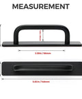Self Adhesive Cabinet Handles 5.83 Inch Black Zinc Alloy Drawer Pulls measurements diagram