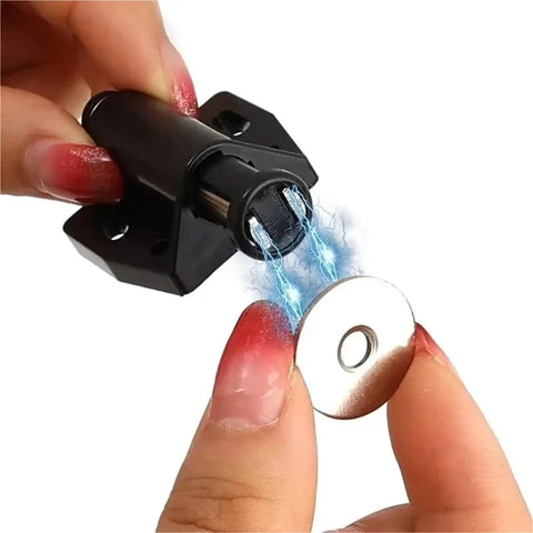 16 Pieces Magnetic Push To Open Cabinet Latches For Easy Breezy Wardrobe Doors Rebound Magnet With Strong Hold No Tools Required