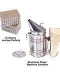 Beekeeping Tools Kit 22 Pcs For Beginners And Beekeepers stainless steel bee smoker with extra shield and smoke pellets