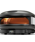 Arc XL Outdoor Pizza Oven with Propane Gas and Precision Flame Control delivers a 16 inch pizza in 60 seconds, off black color.