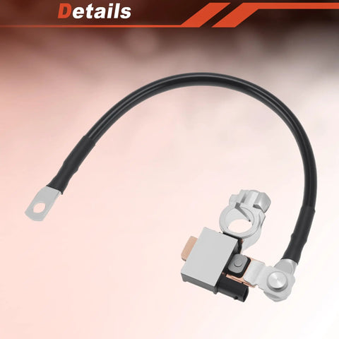 Top Tier Battery Current Sensor Assembly For Honda Odyssey And Acura TL TLX MDX Dead Nuts Solid Ground Wire Terminal Connector, 16.73in cable