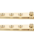 Hidden Door Pivot Hinges With Easy Installation Copper Finish 360 Degree Rotation Quiet Concealed Design For Cabinets And Windows Durable Two Pair Pack
