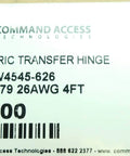 Electric Transfer Hinge ETH4W4545-626 26AWG 4FT product label with barcode and UL logo