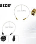 Pro-Grade Boat Bleed And Filler Kit For Hydraulic Steering Systems, Seastar Compatible, hose sizes and fittings.