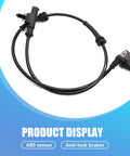 Pro Level Rear Left Wheel Speed Sensor For Anti Lock Brake Systems Direct Bolt On Replacement 3630050U2010 Fits Heyue Models, ABS sensor and connector view.