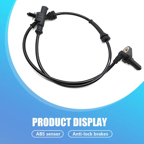 Pro Level Rear Left Wheel Speed Sensor For Anti Lock Brake Systems Direct Bolt On Replacement 3630050U2010 Fits Heyue Models, ABS sensor and connector view.