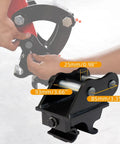 Mini Excavator Quick Change Hitch For Small Diggers Up To 3 Tons Mechanical Quick Coupler For Fast Attachment Swaps