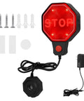 Adjustable Garage Parking Sensor With No Fuss Stop Indicator And Red Yellow Green LED Display For Accurate Parking Set Stop Distance From 6 Inches To 6 Feet Battery Not Included Or Power Cord Powered with mounting accessories