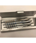 Ultimate Drafting Pencil Set With 0.3mm 0.5mm 0.7mm And 0.9mm Leads, Four Refills And Silver Finish Case For Precision Technical Drawing Architecture And Illustration, A Pro Grade Kit For Enthusiasts