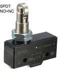 Rock Solid Spdt No Nc Roller Plunger Micro Limit Switch with Panel Mount Screw Terminals, 15A 250VAC, suitable for projects.