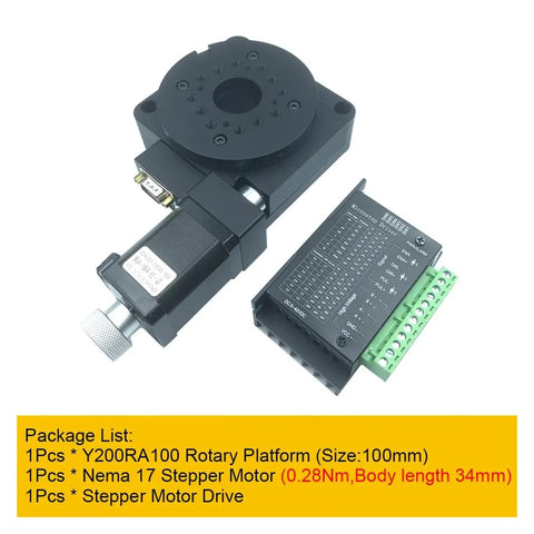 Pro Build Motorized Hollow Rotary Table With Nema 17 Gears and Dead Simple Indexing for Effortless Production Lines and Crisp Precision Inspection Rigs That Truly Deliver Results with stepper motor and drive