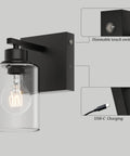 Cordless Battery Wall Sconces Set Of Two With Remote Control Black USB C Rechargeable Indoor Lighting with dimmable touch switch.