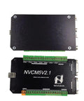 Six Axis CNC Motion Controller Card Kit USB 300KHz Breakout Board NVCMV2.1 for DIY Milling, Lathe and Milling Machines, 75W 24V DC Power, Supports Stepper Motors, 3 4 5 6 Axis Ready black controller board with green terminals