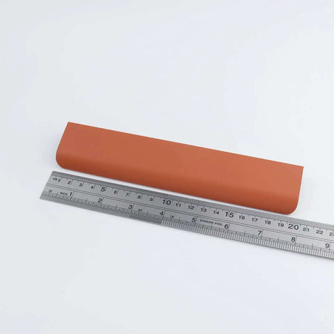 Two Finger Edge Pulls Concealed Drawer Handle With Screws For Cabinets And Furniture Aluminum Durable Rust Resistant Hardware 8 Inch Long with ruler for scale