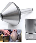 Bull Nose Live Center For Lathe MT3 Morse Taper 75 Degree Hollow Turning Alloy Steel Shaft Heat Treated To Rc 60 62