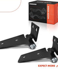 Front Hood Hinges Set For Jeep Wrangler JK 2007-2017 And JK 2018, durable steel construction, shown with box packaging