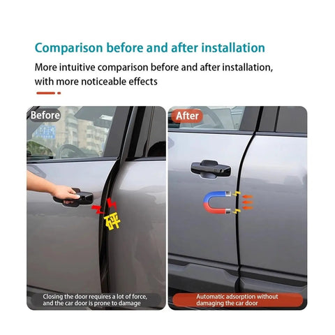 Comparison of Honda City Grace Ballade GM car door before and after installing electric soft close system with micro motor.