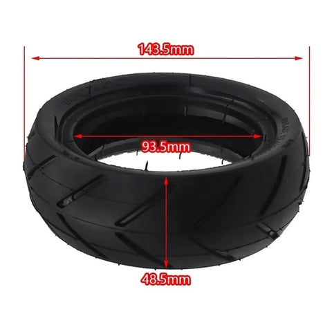 Six Inch 150x50 Tire With 150mm Inner Tube For Small Electric Skateboard Wheel And Folding Bicycle dimensions shown