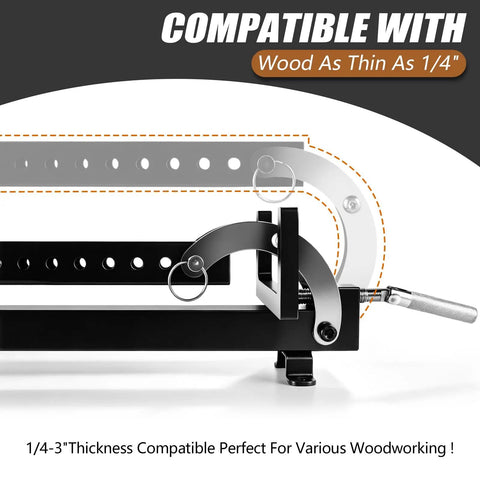 24 Inch Panel Clamp Set 2 Pack With 4 Way Pressure Heavy Duty All Steel Parallel Clamps For Woodworking Keeps Panels Flat And Aligned With Self Centering Parallelogram Linkage Delivers Even Pressure On All Sides And Prevents Warping, compatible with 1/4-inch wood
