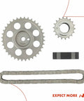 Beefed Up Engine Timing Chain Kit With Sprocket And Damper For Jeep 4.0L OHV I6 components on display