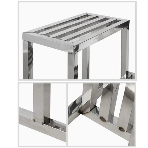 Heavy Duty Two Step Ladder With Wide Non Slip Pedal And Built In Storage Shelf Portable Aluminum Step Stool Built Like A Tank To Handle 550 Pounds Through Any Daily Grind Task