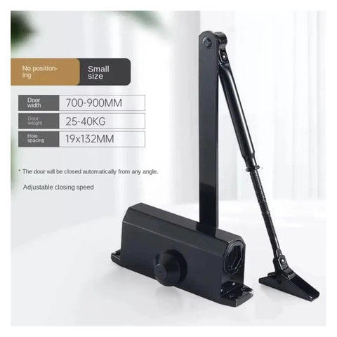 Door Closer With Adjustable Speed For 25 Kg To 85 Kg Doors featuring hydraulic buffer for soft closing