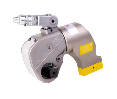Heavy Duty Aluminum Hydraulic Torque Wrench Featuring Square Drive lightweight design, showcasing precision and durability for bolt tightening.