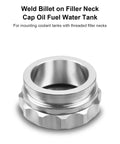 2 Inch Aluminum Alloy Weld On Fuel Cap For Filler Neck 50.8mm Silver Beef Up Your Tank Seal With A Durable Bolt On Cap