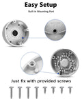 Weatherproof Outdoor Junction Box For CCTV Cameras, Heavy Duty Aluminum Mount Bracket With Hidden Cable Route details