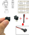 Diagram and components of switch with wiring for Six Direct Current Motors Included In A Six Set Motor Kit For Kids With 159 Pieces